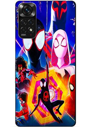 Силиконовый бампер чехол для xiaomi redmi note 11 pro с рисунком человек паук