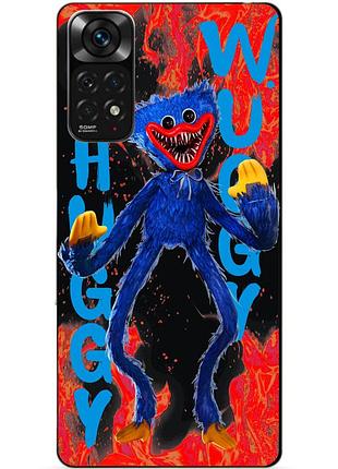 Силиконовый бампер чехол для xiaomi redmi note 11 pro с рисунком huggy wuggy хагги вагги