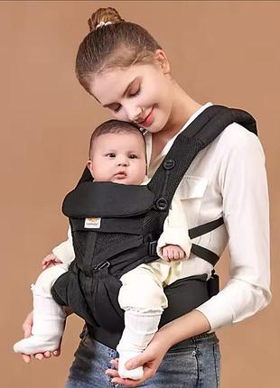 Ергономічний ерго рюкзак ergobaby omni 360 baby carrier all-in-one cool air pearl; рюкзак-кенгуру для дітей