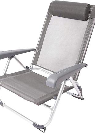 Пляжное кемпинговое кресло bo-camp saint-tropez grey 1204796