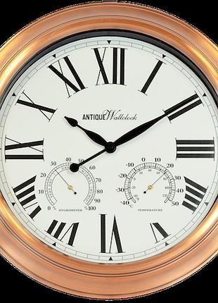 Часы настенные technoline 816889 cooper ( с термометром и гигрометром)