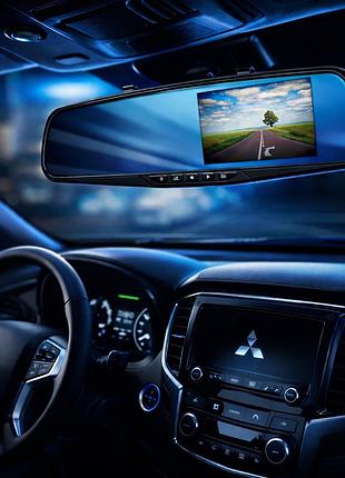 Автомобільний відеореєстратор дзеркало-відеореєстратор nextone mr-12 камери екран 4,5" кнопковий огляд 120градусів