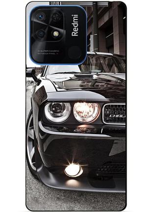Силиконовый бампер чехол для xiaomi redmi 10c с рисунком dodge