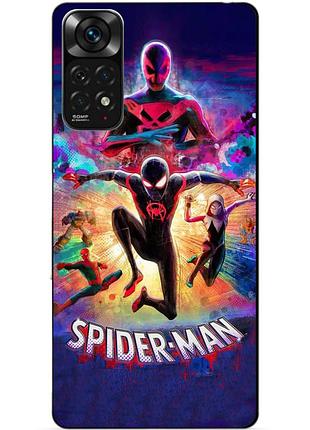Силиконовый бампер чехол для xiaomi redmi note 11 pro spider man