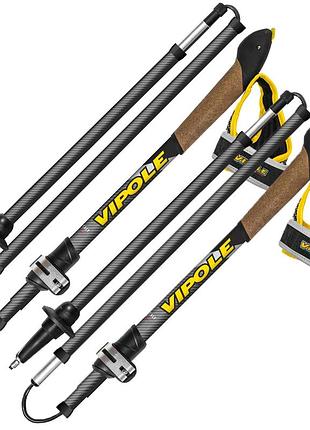 Палки для скандинавской ходьбы vipole treveller carbon 130 dlx (s25 35)