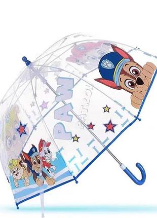 Дитяча парасолька прозора: щенячий патруль