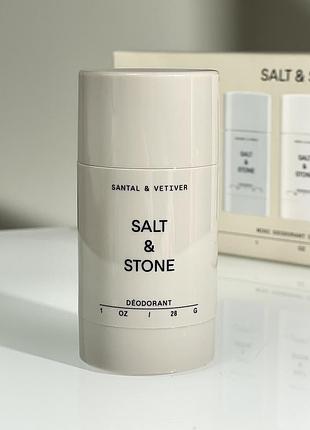 Натуральний міні-дезодорант salt & stone aluminum-free deodorant (santal & vetiver) 28 g (без коробочки, з набору)