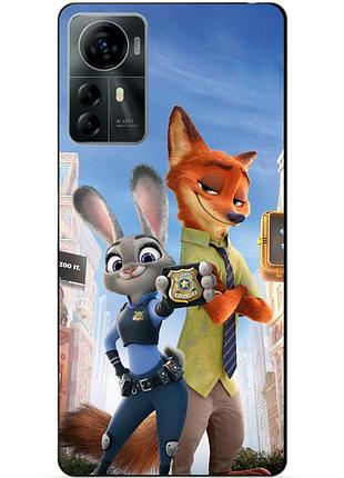Силіконовий чохол бампер для zte blade a72s з малюнком джуді зверополіс zootopia