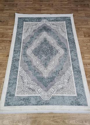 Килим 2х3м luxury 0859 смарагдовий класичний