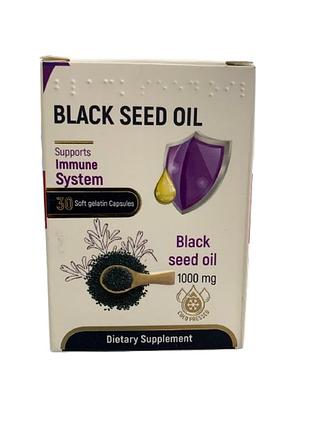 Масло черного тмина в капсулах black seed oil capsules 1000 mg, 30 шт. египет оригинал