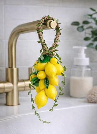 🍋 мило ручної роботи "гроно лимонів" на петлі