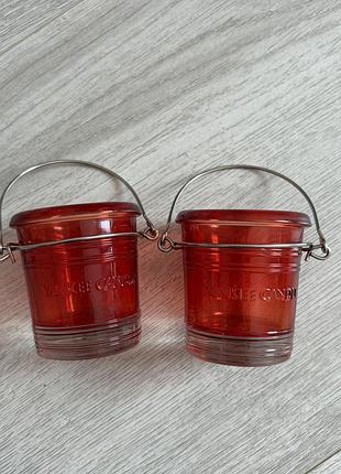 Скляний підсвічник для вотивних свічок yankee candle свічник брендований