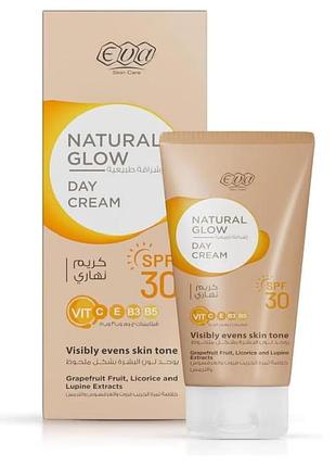 Дневной крем eva skin care natural glow с spf 30, 50 г. египет