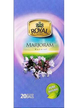 Чай royal herbs с майораном , 20 пакетиков, египет