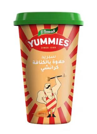 Паста el bawadi yummies halawa spread crunchy kunafa (с хрустящими кусочками кунафы), 300 г., египет