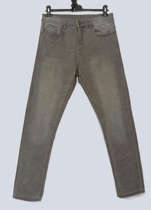 Мужские джинсы стрейч брюки next slim fit | р. 32long (w32 l33) | серые