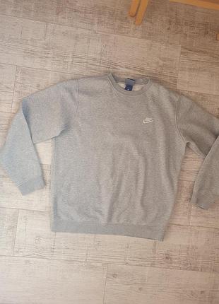Свитшот мужской nike sportswear club grey