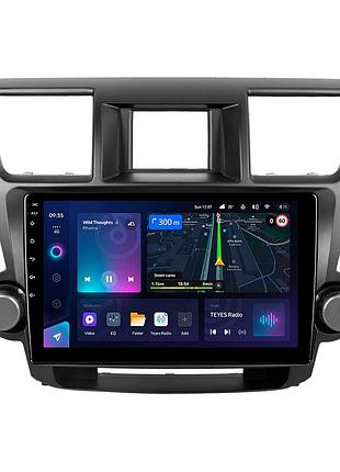 Штатна магнітола серії teyes cc3l під toyota highlander 2 xu40 2007-2013 kluger 2008-2014 (f1) (w1) 10 дюймів