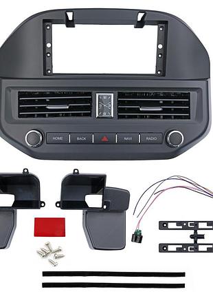 Перехідна рамка qiv qbr-fh 3303-68 для mitsubishi pajero v73 2004-2011 12.3 дюйма