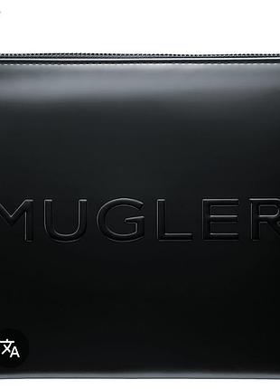 Черная плоская косметичка mugler оригинал