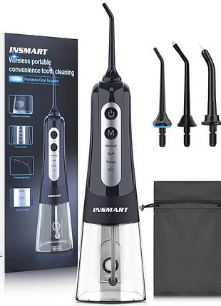 Ирригатор портативный insmart yxy-801 black-grey