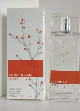Жіноча парфумована вода armand basi in red (арманд басі інг ред червоний) 100 ml