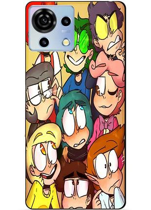 Чехол силиконовый бампер для zte blade v50 vita с рисунком 13 карт