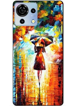 Чехол силиконовый бампер для zte blade v50 vita с рисунком прогулка