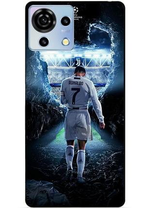 Силіконовий чохол бампер для zte blade v50 vita з малюнком ronaldo роналдо