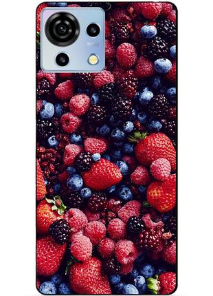 Силіконовий чохол бампер для zte blade v50 vita з малюнком ягоди