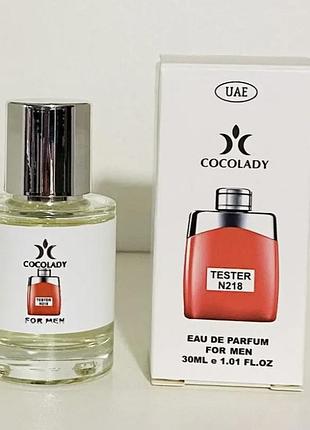 Тестер cocolady no 218 аромат схожий на montblanc legend red (монблан легенд ред червоний) 30 ml