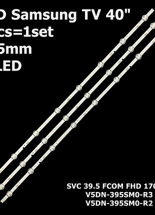 Led підсвітка tv lm41-00144a 00121x 2015 svs39.5 fcom fhd 3шт./