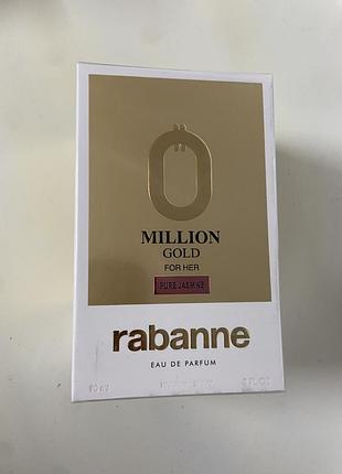 Розпродаж!!! парфуми для жінок rabanne million gold for her pure jasmine 2025г (рабанне міільйон голд жасмин) 90 мл