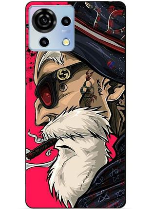 Чехол силиконовый бампер для zte blade v50 vita с рисунком дед хипстер