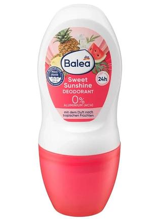 Шариковый дезодорант balea sweet sunshine с летним ароматом, 50 мл