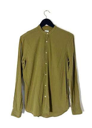 Муслінова сорочка оливкового кольору zara