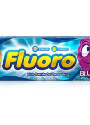 Fluoro флуоро детская гелевая зубная паста со вкусом черники 50 гр.