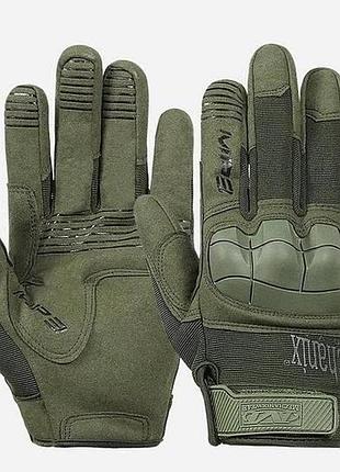 Перчатки mechanix protect закрытые олива,полнопалые штурмовые армейские перчатки