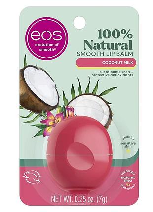 Бальзам для губ eos, кокосове молоко, 7 г
