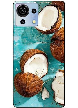 Силіконовий чохол бампер для zte blade v50 vita з малюнком кокоси