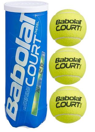 М'ячі для падел-тенісу babolat court padel x3 (3 шт.)