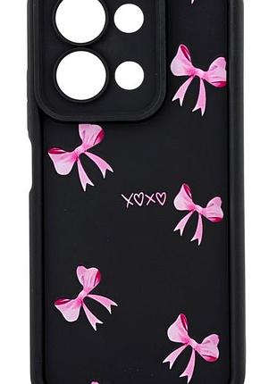 Чохол shock case print для телефона poco c85 4g eu (european version код модели 25078pc3ee) бампер з малюнком бантики