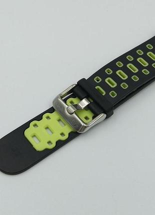 Силиконовый ремешок mijobs sport для amazfit gtr 2 / pace / stratos / 22 мм черный / зеленый 1692p