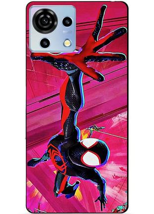 Силіконовий чохол бампер для zte blade v50 vita з малюнком spider man людина-павук