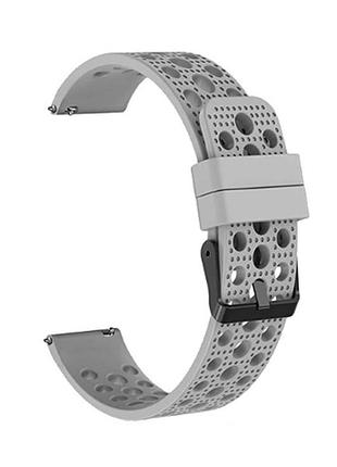 Силіконовий ремінець breathable fashion для xiaomi amazfit bip / lite / 20 мм сірий 1909p