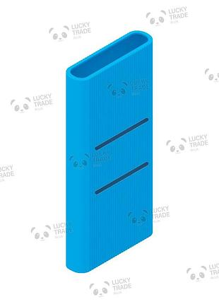 Силіконовий чохол xiaomi mi power bank 3 10000 mah 22.5 w pb1000dpdzm bhr5884gl з прорізом блакитний 224001p