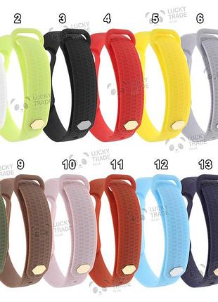 Ремінець xiaomi mi band 5 mijobs aurora силіконовий рифлений однотонний браслет колір на вибір
