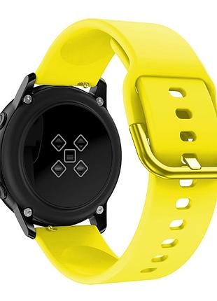 Силіконовий ремінець sport style active для xiaomi amazfit bip / lite / 20 мм жовтий 2096p