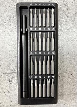 Набор металевих біт 24 in 1 prescision screwdriver set. набір магнітних викруток