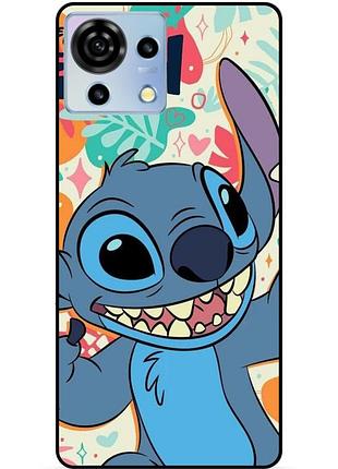 Силіконовий бампер чохол для zte blade v50 vita з малюнком stitch стіч
